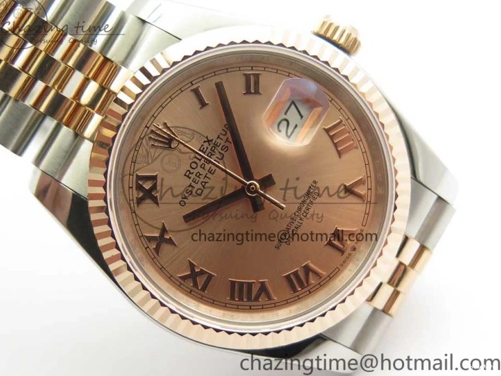 Jubilee RG Dial RG GMF SS 904 Wrapped on RG A2836 Roman Bracelet SS 36mm DateJust Wrapped 116231 0323